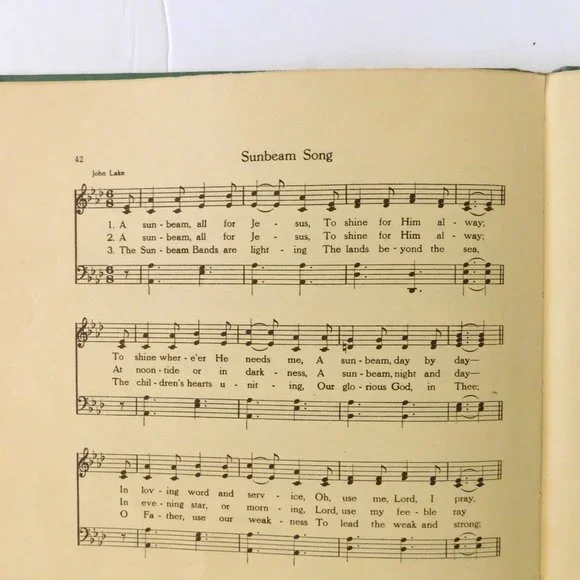 Missionary Melodies Song Book 1950 Vintage Children Sunbeams Broadman Press HB - Picture 7 of 10
